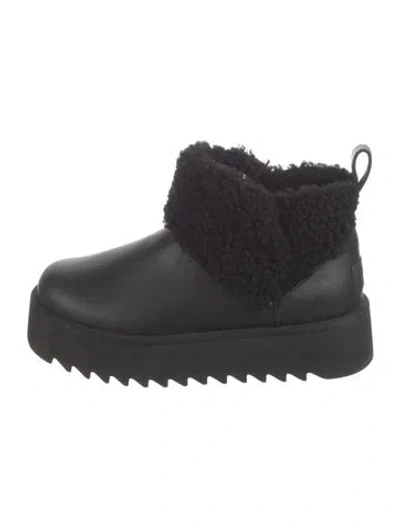 Pre-owned Ugg Shearling Boots In Black