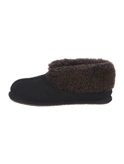 Pre-owned Ugg Shearling Boots In Brown