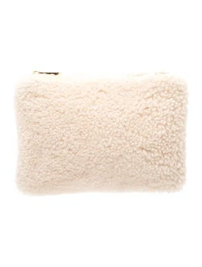Pre-owned Ugg Shearling Clutch In Neutrals