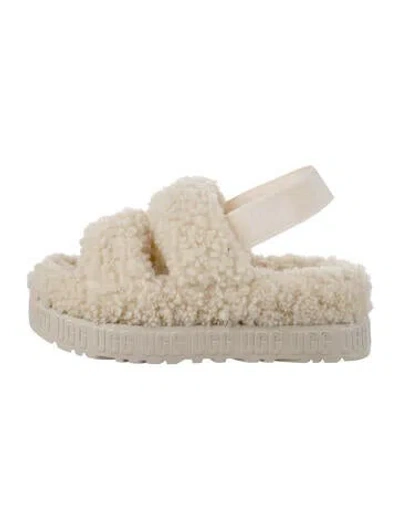 Pre-owned Ugg Shearling Espadrilles In Neutral