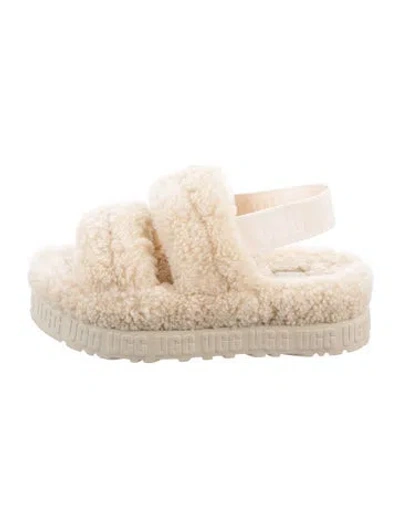 Pre-owned Ugg Shearling Espadrilles In Neutral