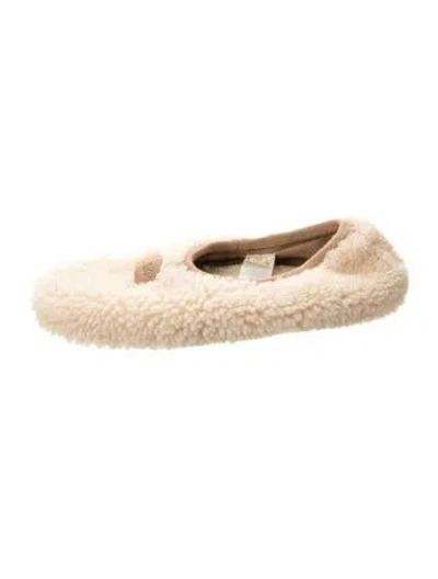 Pre-owned Ugg Shearling Espadrilles In Neutral