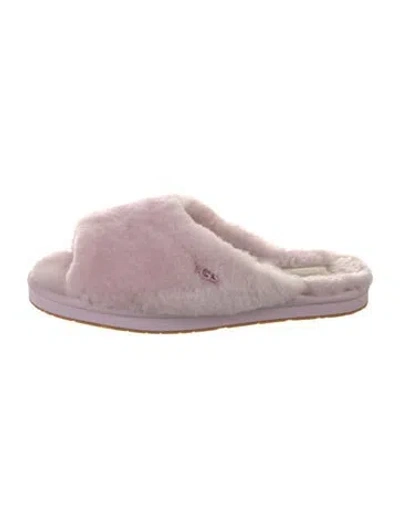 Pre-owned Ugg Shearling Flats In Pink