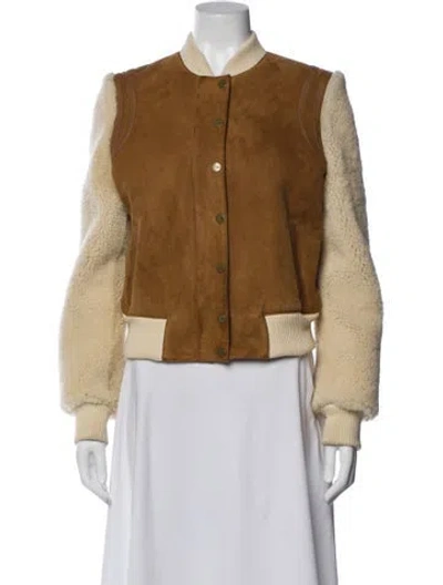 Pre-owned Ugg Shearling Fur Jacket In Brown