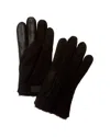 Ugg Shearling Gloves In Black