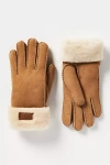 Ugg Shearling Gloves In Brown