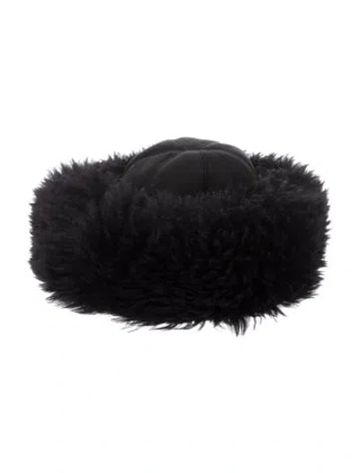 Pre-owned Ugg Shearling Hat. In Black