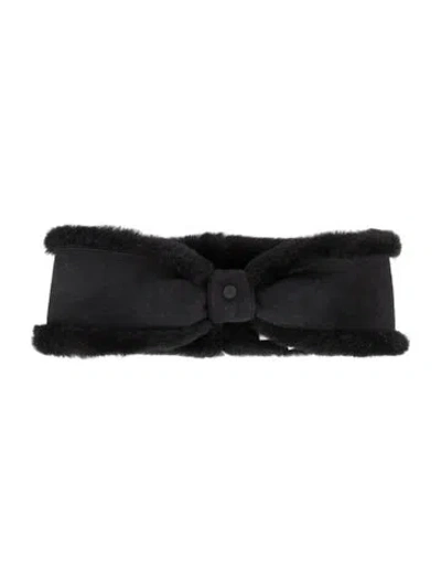 Pre-owned Ugg Shearling Headband  W/tags In Black