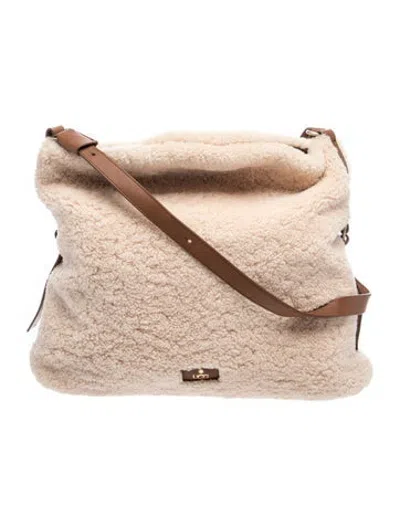 Pre-owned Ugg Shearling Hobo In Neutrals