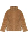 Ugg Shearling Jacket In Brown