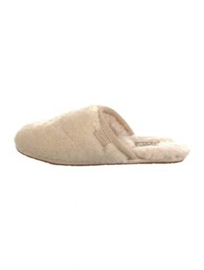 Pre-owned Ugg Shearling Mules In Brown