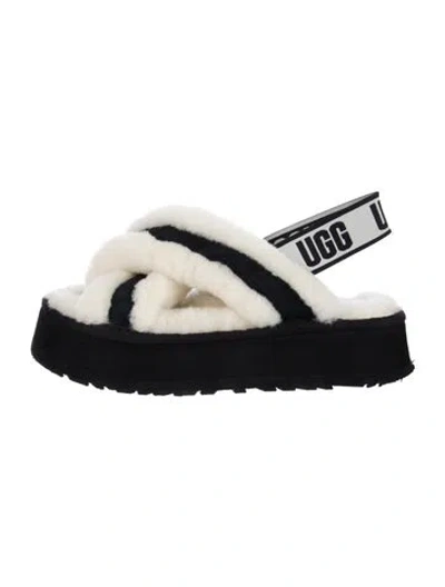 Pre-owned Ugg Shearling Printed Sandals In Multi