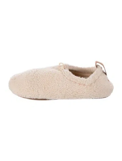 Pre-owned Ugg Shearling Sandals In Neutral