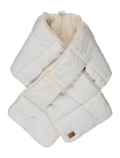 Pre-owned Ugg Shearling Scarf W/ Tags In Neutral