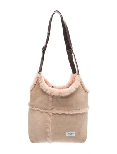 Pre-owned Ugg Shearling Shoulder Bag In Brown