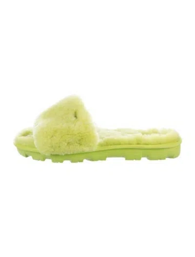 Pre-owned Ugg Shearling Slides In Multi