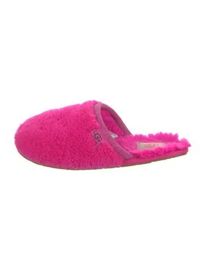 Pre-owned Ugg Shearling Slippers In Purple