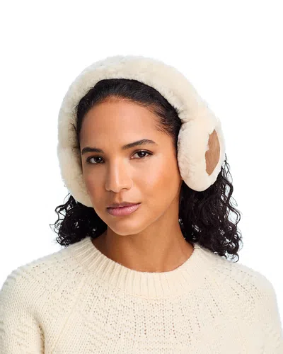 Ugg Shearling Wireless Earmuffs In White