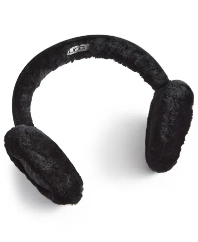 Ugg Sheepskin Earmuffs In Black