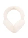 Ugg Sheepskin Logo-embroidered Earmuffs In White