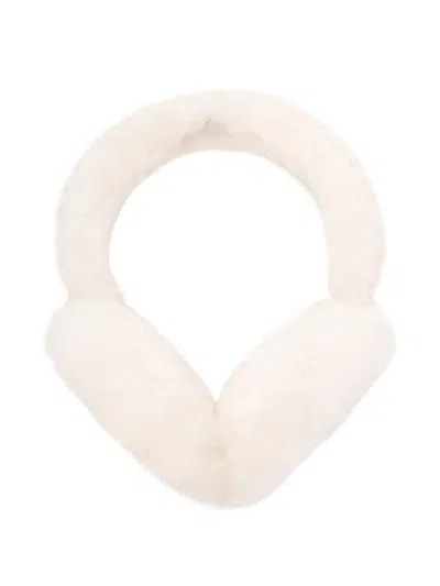 UGG SHEEPSKIN LOGO-EMBROIDERED EARMUFFS