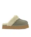 Ugg Lace-up Leather Slip-ons Rubber Sole In Green