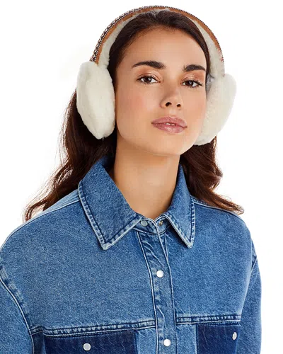 Ugg Sheepskin Tasman Earmuffs In Cream