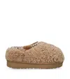 Ugg Sheepskin Tasman Maxi Curly Slippers In Brown
