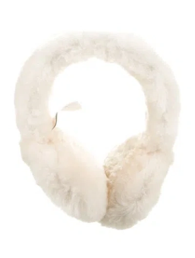 Pre-owned Ugg Sheepskin Wireless Earmuff In Neutral