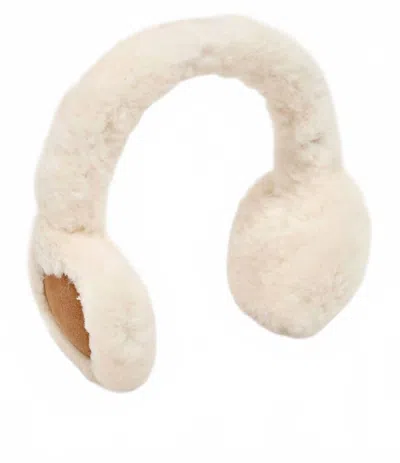 Ugg Sheepskin Wireless Earmuffs In Chestnut In Purple