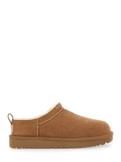 Ugg Sheepskin-lined Suede Ankle Boot In Brown