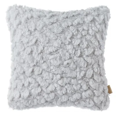 Ugg Shira Textured Sherpa Decorative Pillow, 20 X 20 In Gray