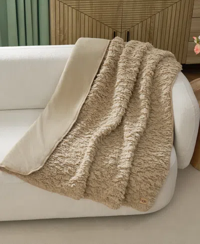 Ugg Shira Textured Throw, 50" X 70" In Yellow