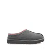 Ugg Tasman Ii Suede Slippers With Embroidered Trim In Gray