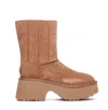 Ugg Classic Twin Seam New Heights Ankle Boots In Brown