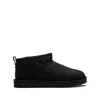 Ugg Round Toe Short Suede Boot In Black