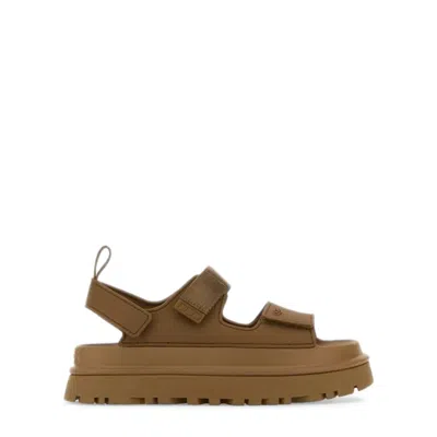Ugg Womens Goldenglow Sandals Chunky Sole In Neutral