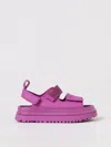 Ugg W Goldenglow Logo-embossed Sandals In 紫红色