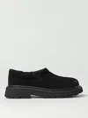 Ugg Mens Tasman Lug Suede And Shearling Slippers Blac In Black