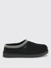 Ugg Mens Black Tasman Ii Shearling-lined Suede Slippers Eur 41 / 7 Uk In Black