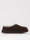 Ugg Mens Tasman Shearling-lined Suede Slippers Dark Brow In Brown