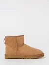 Ugg Mini Classic Leather Ankle Boots In Animal Print
