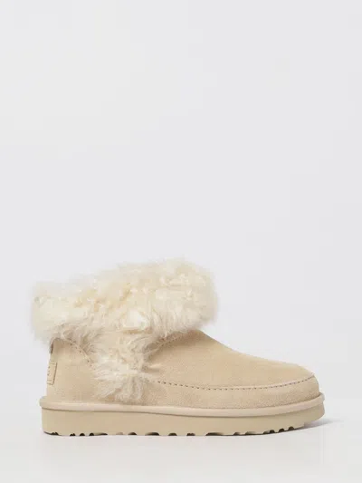 Ugg Shoes  Woman Color Beige In White