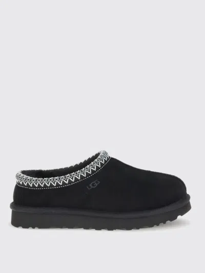 Ugg Tasman Suede Slippers In Black
