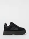 Ugg Chunky Platform Sneakers With Suede And Recycled Materials In Black