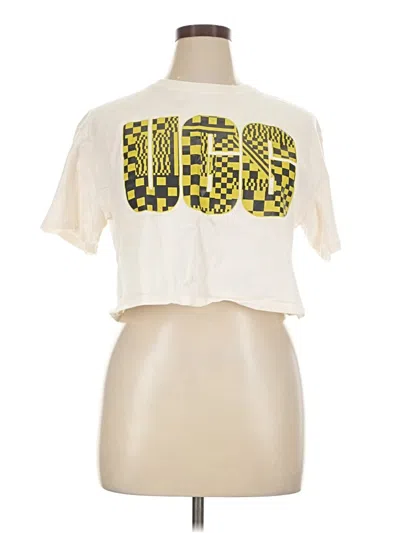 Pre-owned Ugg Short Sleeve T-shirt In Ivory