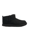 Ugg Classic Ultra Mini Sheepskin Ankle Boots 7-10 Yea In Black