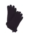 Ugg Shorty Suede Gloves In Black