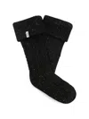 Ugg Sienna Cable-knit Socks In 블랙