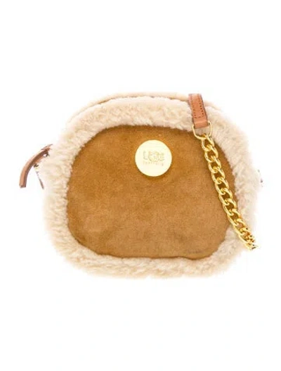 Pre-owned Ugg Signature Crossbody Bag In Neutral